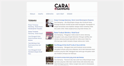 Desktop Screenshot of caragampang.com